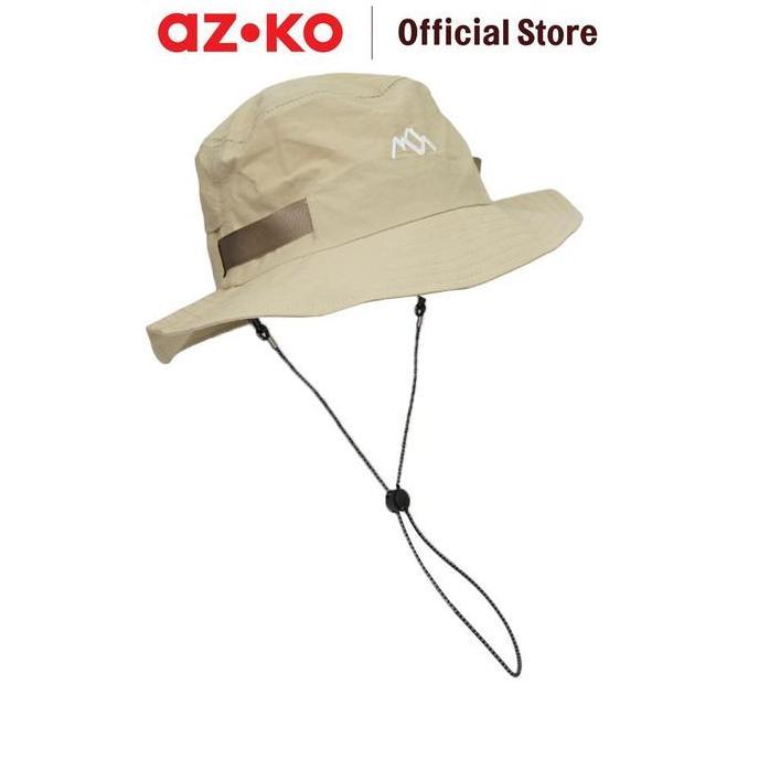 ATARU TOPI BUCKET DENGAN STRAP - KREM BEIGE