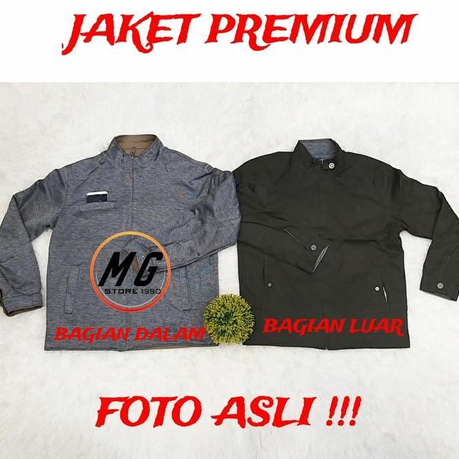 Jaket Boss Classic Bolak Balik Jumbo Big Size Pria Murah