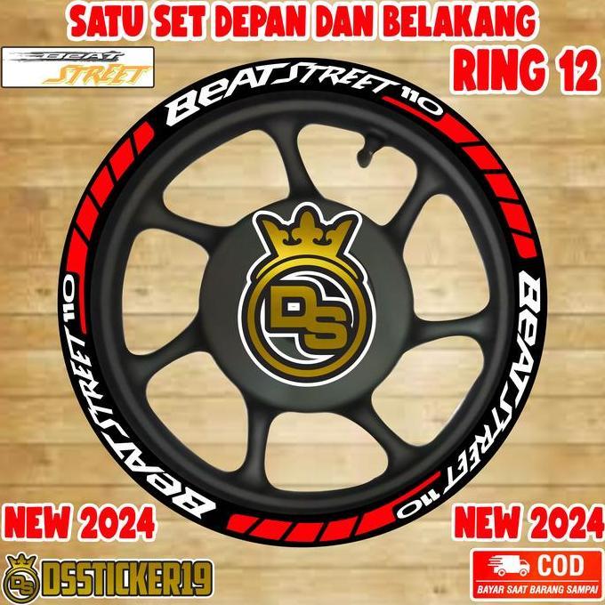 Promo STIKER VELG HONDA NEW BEAT STREET 2024 RING 12 STIKER VELG BEATSTREET Motorcycle COD