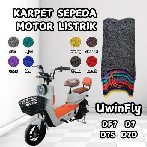 Promo Karpet Sepeda Motor Listrik UwinFly DF7 D7 D7S D7D, Alas Kaki, Pijakan Kaki COD