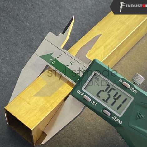 Pipa Hollow Kuningan | Pipa Kotak Kuningan 25,4 X 25,4 Mm