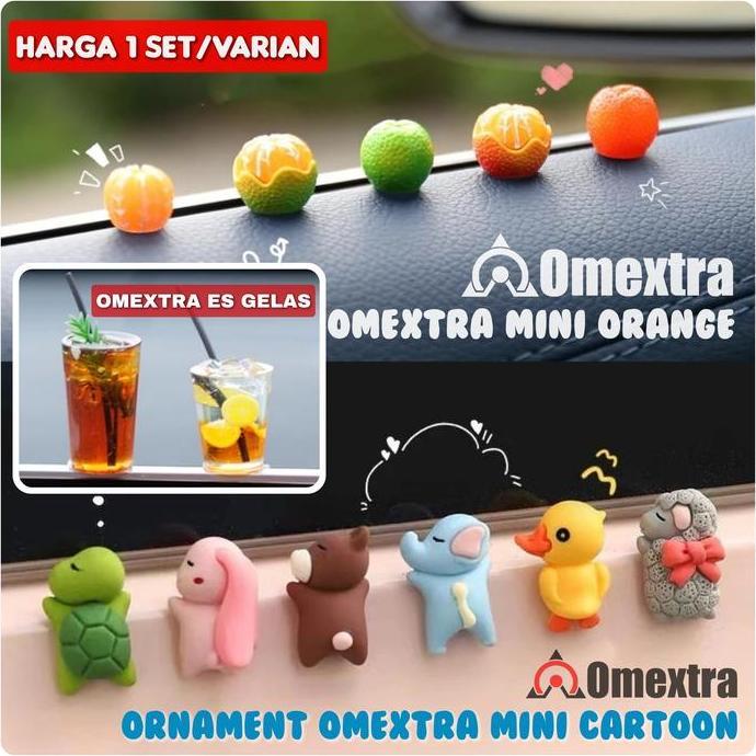 Promo Pajangan dashboard mobil Omextra Ornamen mini lucu pajangan meja Pintu Mobil Car Dashboard Orn