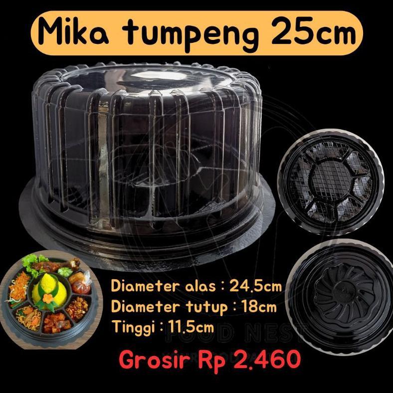 [KELIPATAN 10 PC] MIKA TUMPENG CT20 SEKAT 7 MIKA TUMPENG CT20 TANPA SEKAT NON SEKAT MIKA TUMINI MIKA