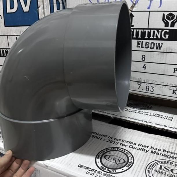 TERMURAH - Keni 8" inch D Elbow Knee Kenie Knie L PVC 8 inch D Langgeng