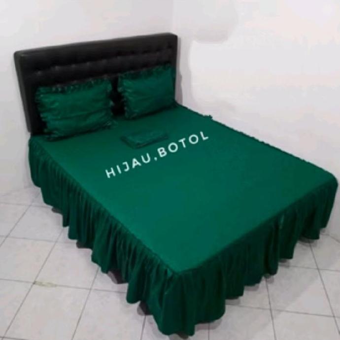 PROMO Sprei Rumbai Sprei Rempel Polos Embos Tinggi 30cm
