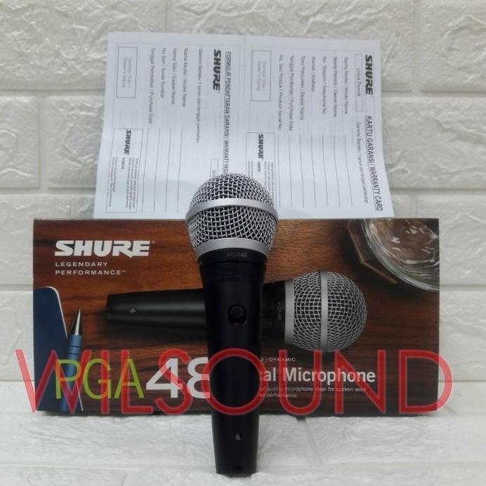 Mic Shure Pga 48 Original Mic Kabel Shure Pga48 Promo