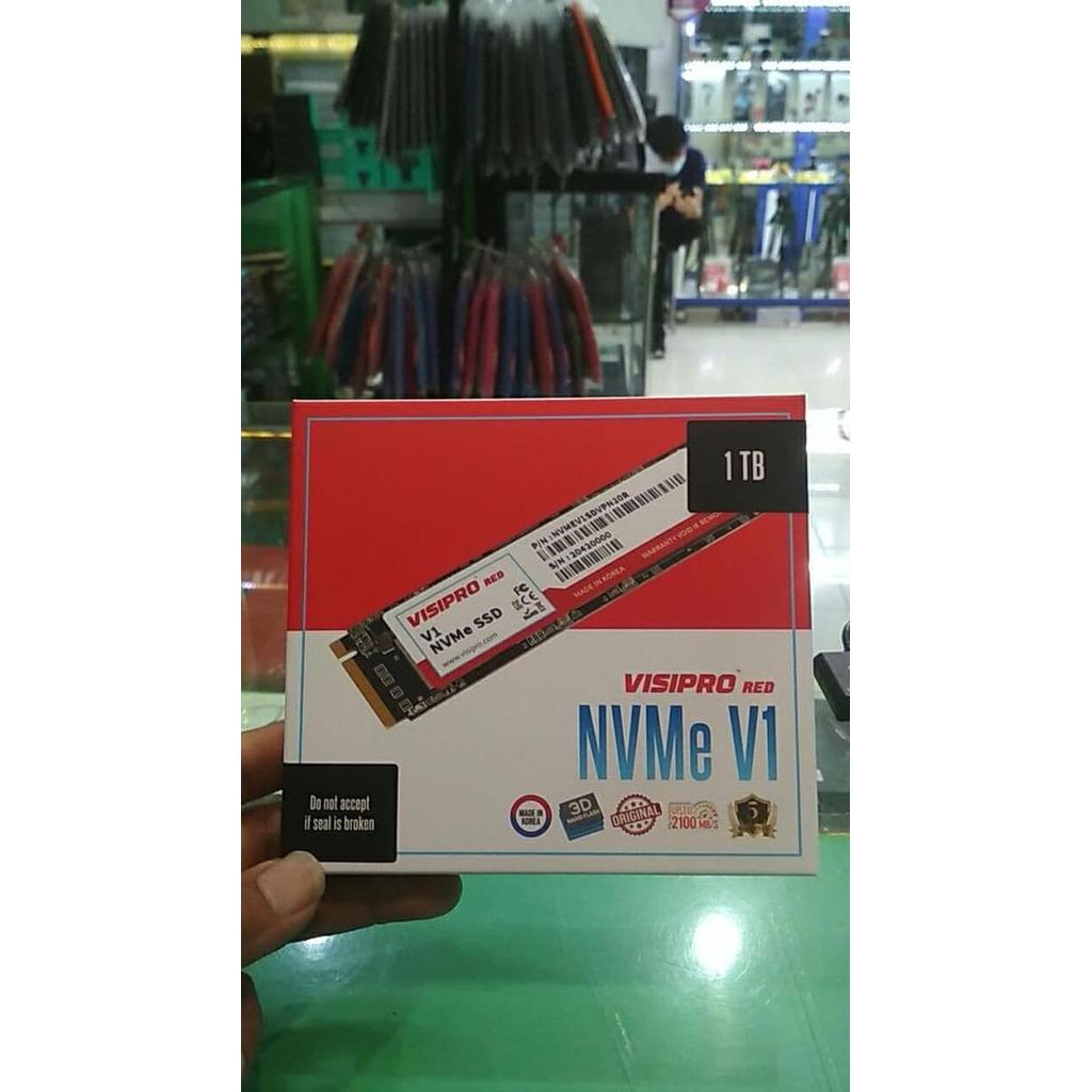 TERBARU - Visipro Red SSD NVME V1 1TB PCIe 3.0 x 4 SSD M2 NVMe Visipro RED V1