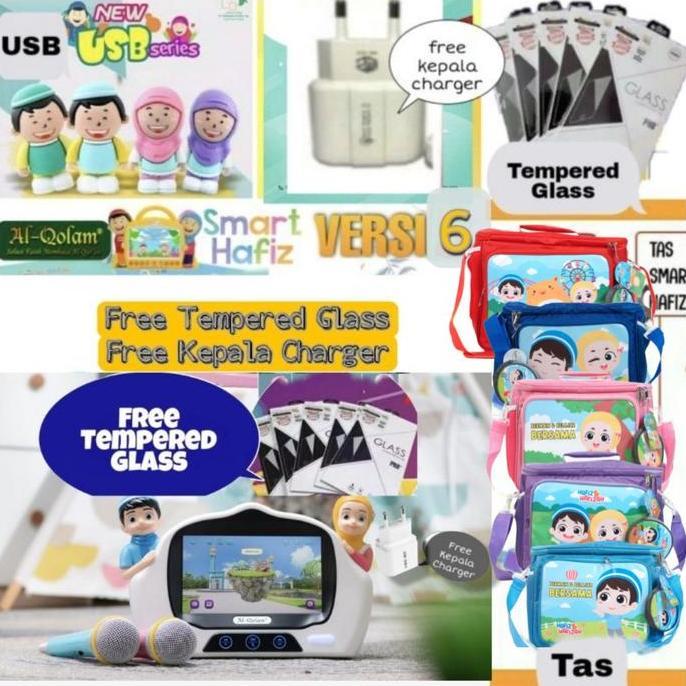 Paket lengkap Smart hafiz New Versi 5, USB, Tas dan Tempered Glass