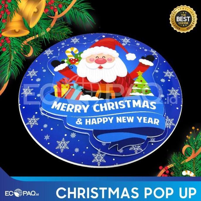 Hiasan Natal - Aksesoris Natal - Hiasan Pintu Christmas - Biru-HPB1