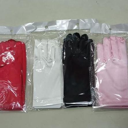 Sarung Tangan Anak Pendek Satin Polos