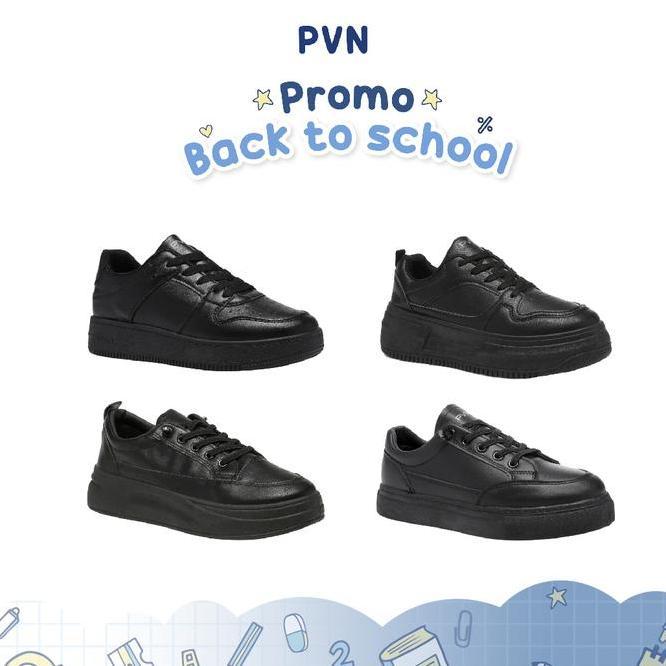 Pvn Heejin Ba To School Sepatu Sekolah Hitam Classic Sneakers Bla 332