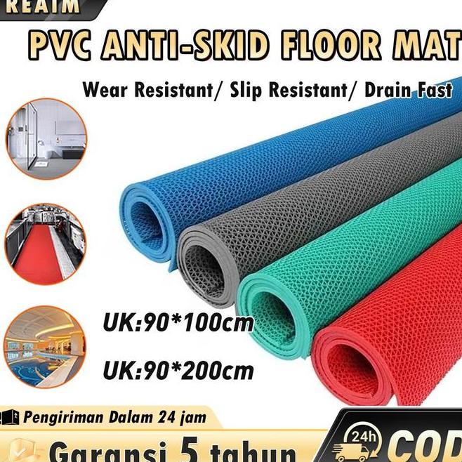 90Cm200Cmmaterial Tebal Dan Lebih AntislipKeset Kaet Pvc Keset Lantai Kamar Mandi Anti Slip Keset An