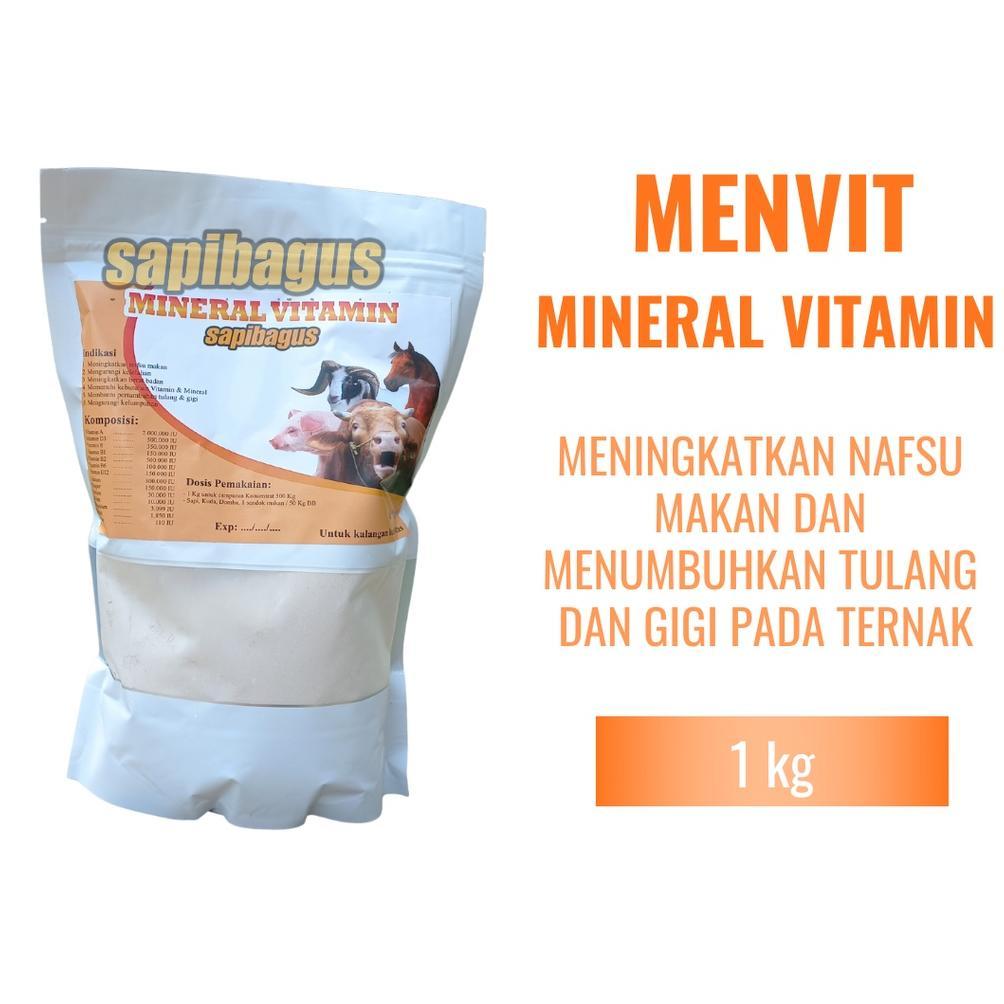 Menvit 1Kg Mineral Vitamin Meningkatkan Nafsu Makan Ternak Sapi