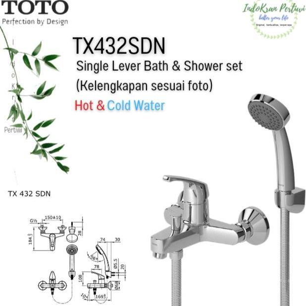 Shower Mandi Set TOTO TX432SDN (hot & cold water)/ TX432SD /TX432SDZ