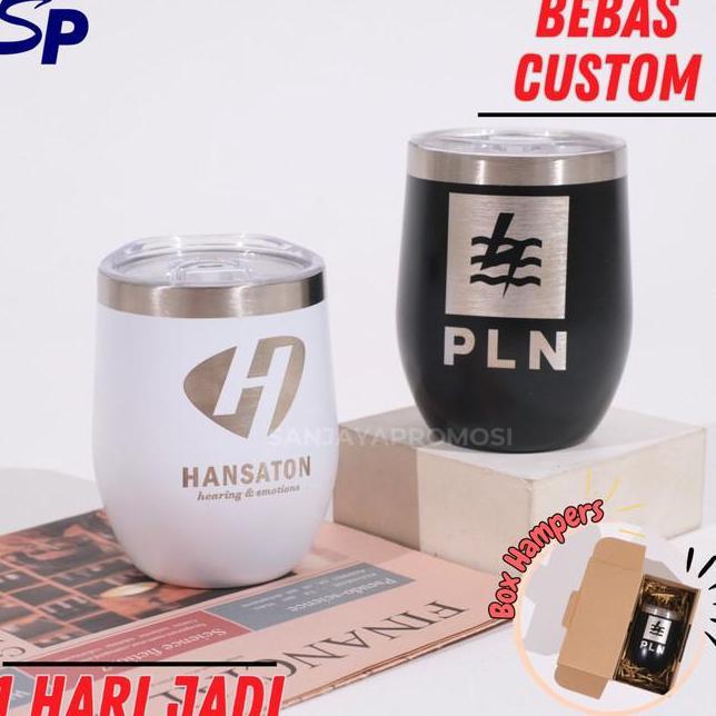 Tumbler Custom Mug Egg Shaped Stainless Steel 350Ml Mug Kopi Teh