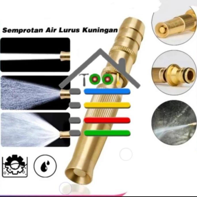 semprotan air kran Kuningan 5/8" / nozle semprot air taman