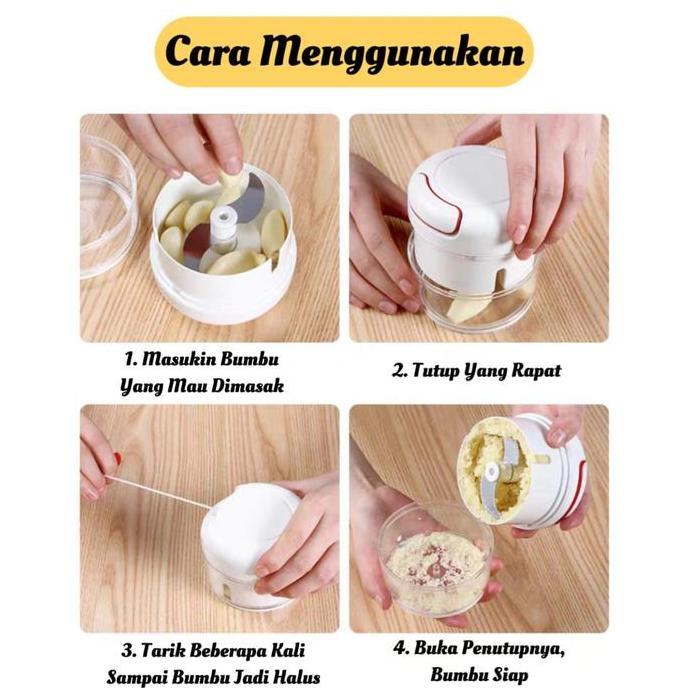 Mini Food Chopper Blender Bumbu Manual / Speedy Chopper Mini Blender