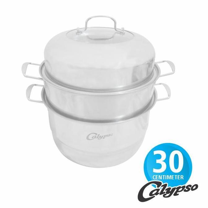 Panci Steamer Kukusan Stainless Susun 3 Calypso 30 cm Dandang