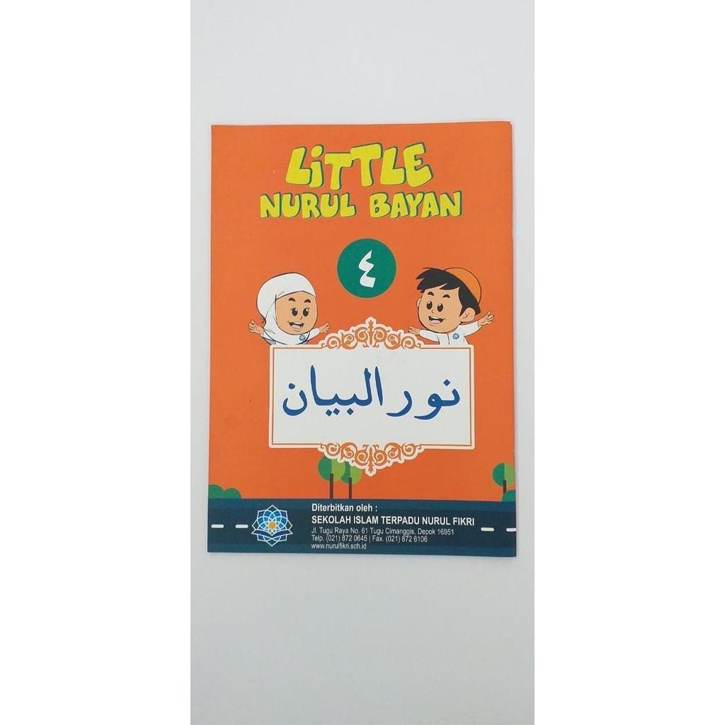Buku Little Nurul Bayan Jilid 4 ( empat ) SIT Nurul Fikri