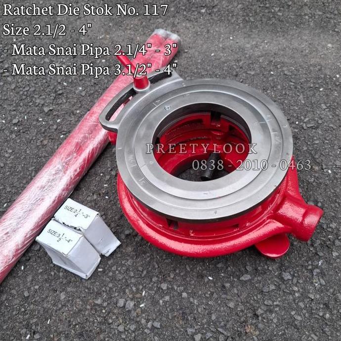 Alat Senai Manual Drat Pipa 2.1/4 - 4 Inch Ratchet