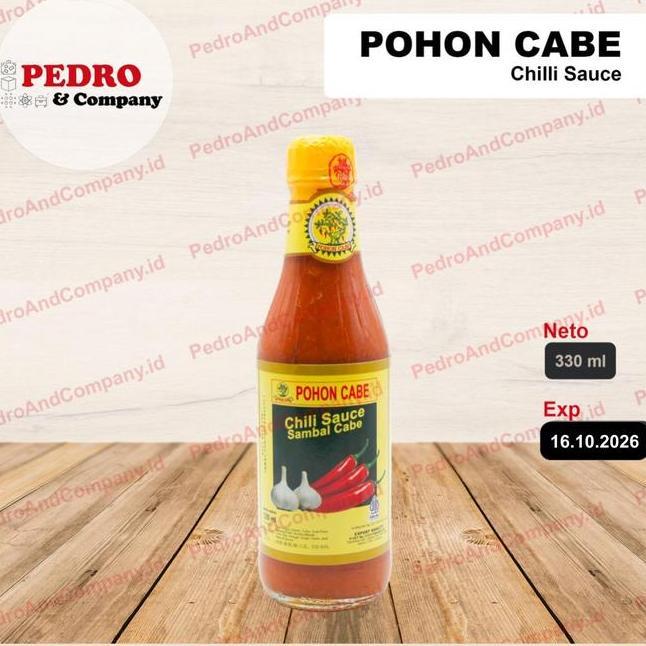 Pohon Cabe Chili Sauce Sambal Cabe 330Ml Botol Sedang Kecap Saos Sambel