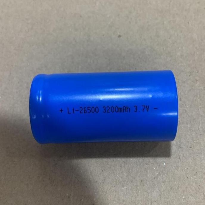 BATERAI LITHIUM RECHARGEABLE 26500 3,7 VOLT 3200 MAH.