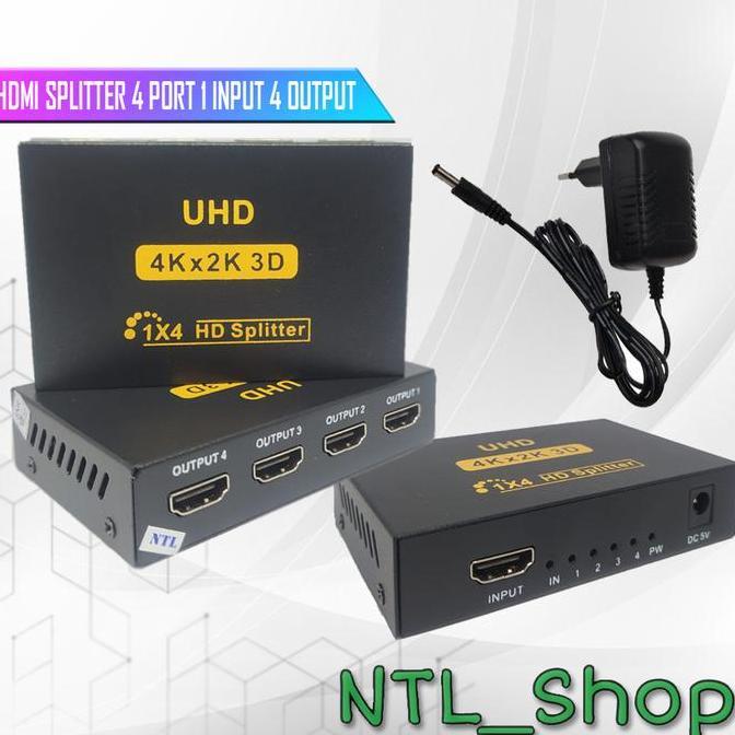 SPLITER HDMI 4 PORT 1 INPUT 4 OUTPUT - Splitter HDMI 4 Port