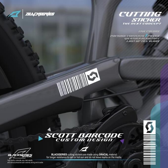 Cutting Sticker Sepeda Scott 04 Logo Kecil | Stiker sepeda | Scott