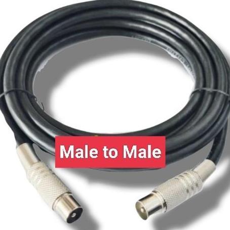 Kabel Antena Male To Male TV Set Top Box Nexmedia Indihome Cowo Cowo