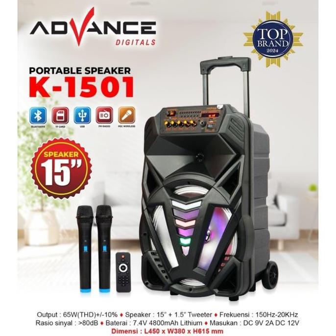 TERMURAH - ADVANCE Speaker Meeting Bluetooth K-1501