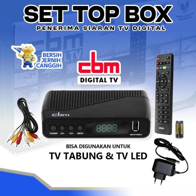 STB TV Digital Murah Terbaik CBM | Full HD 1080p, DVB-T2, USB Media Player, EPG 7 Hari Lengkap mxq p