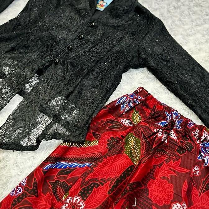 Promo Baju Adat Marlena Premium Kebaya Hitam Size Anak Sampai Dewasa Jumbo / Marlena Full Furing Keb