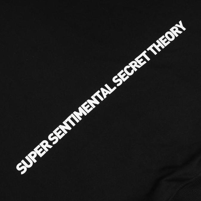 Murah Ssst Cross Long Oversize Hoodie Black Fleece Hitam