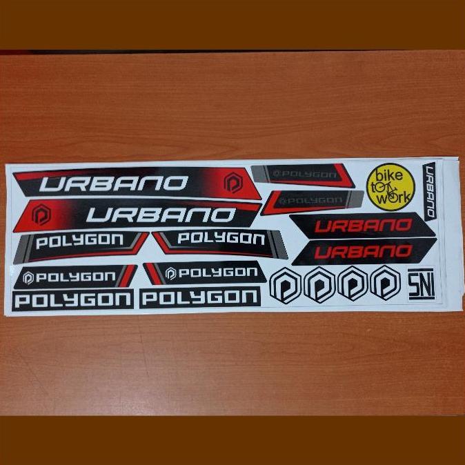 sticker sepeda polygon decal sepeda