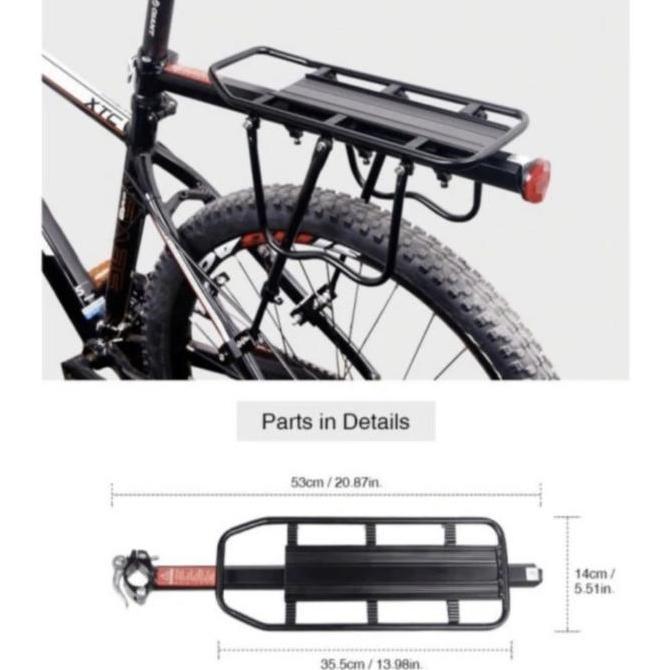BONCENGAN SEPEDA RAK TOURING RACK PANIER ANAK LIPAT GUNUNG MTB TAIWAN