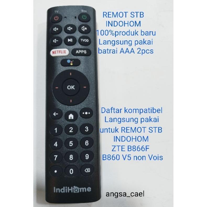 REMOT REMOT STB INDIHOME ZTE B866F B860 V5 Non Vois