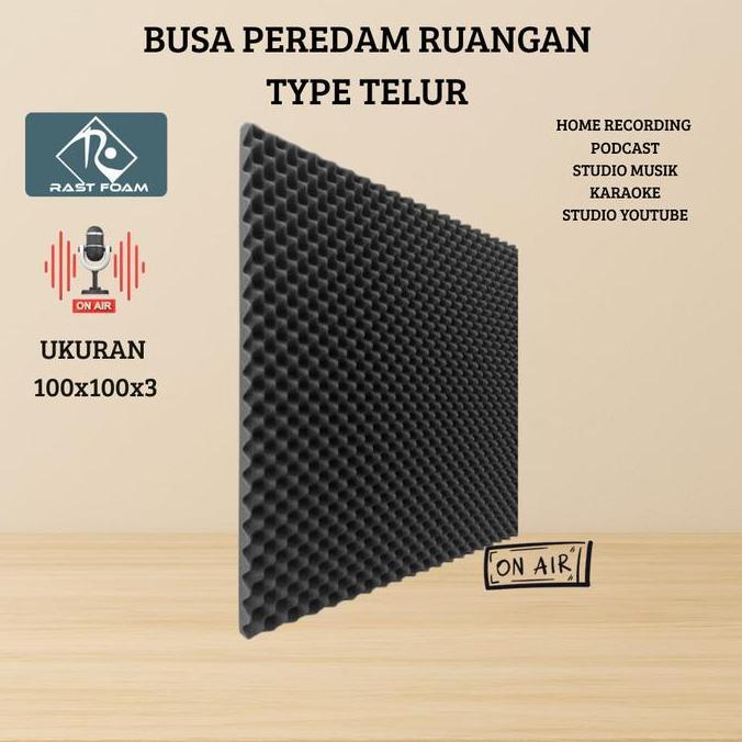 Busa Peredam Telur Kedap Suara Dinding kamar  Ukuran 100x100 anti gema TKP