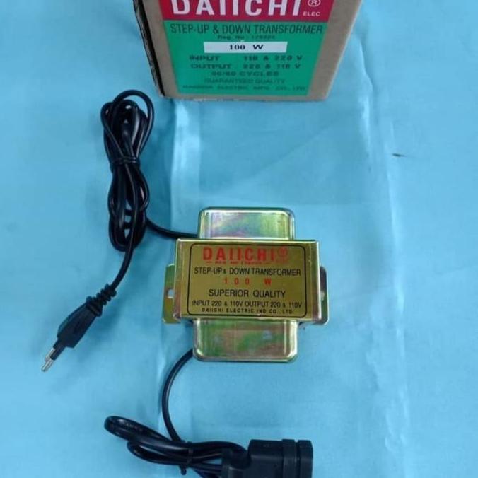 Promo Trafo Travo Daichi 100 Watt Step Up Down 220 Volt Ke 110 Volt
