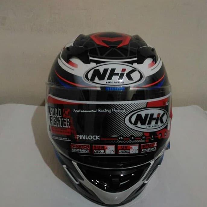 HELM NHK GP 1000 PLASMA WHITE /RED Terlaris