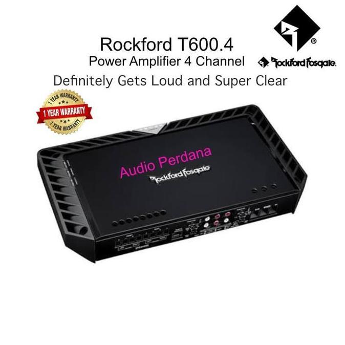 Power Rockford Fosgate T600 4 Channel Amplifier Original & Resmi Terlaris