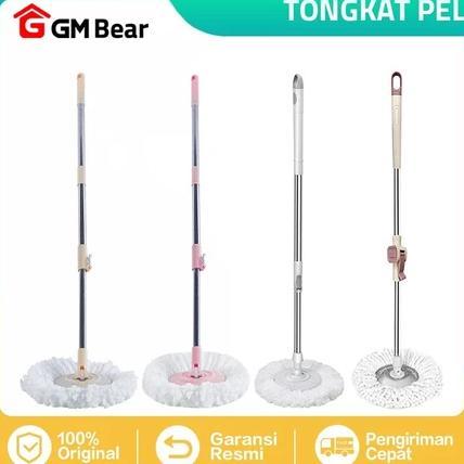 GM Bear Tongkat Pel + Kain Pel Set - Mop Stick Set with Headmop