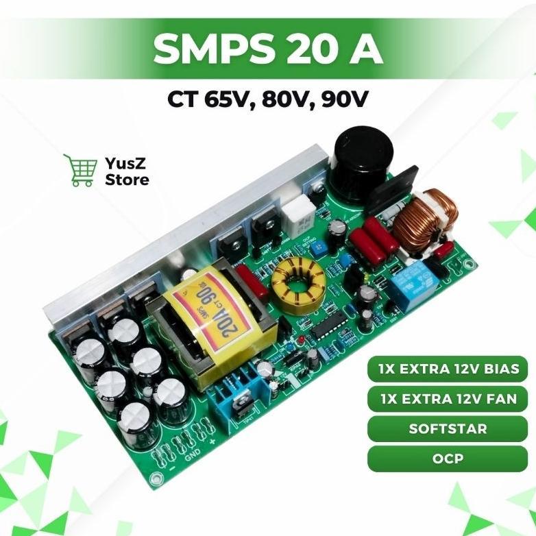 SMPS 20a ct 80v 20 amper 65v, 90v for Audio Power supply unit Power supply