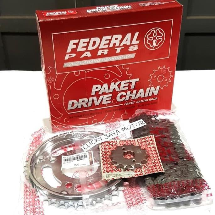 Gearset girset chainkit gear gir set rantai paket Honda Verza K18 FEDERAL
