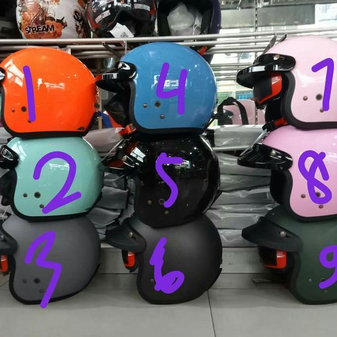 HELM NJS Retro NX-2 RETRO DOUBLE VISOR Terlaris