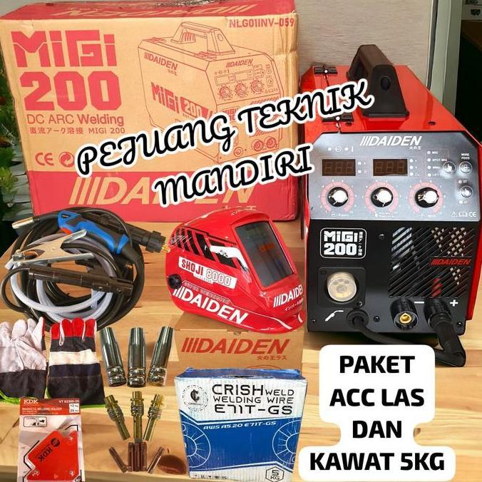 Spesial Mesin Las Daiden Migi 200 / Travo Las Inverter Co2 Daiden Mig Migi 200