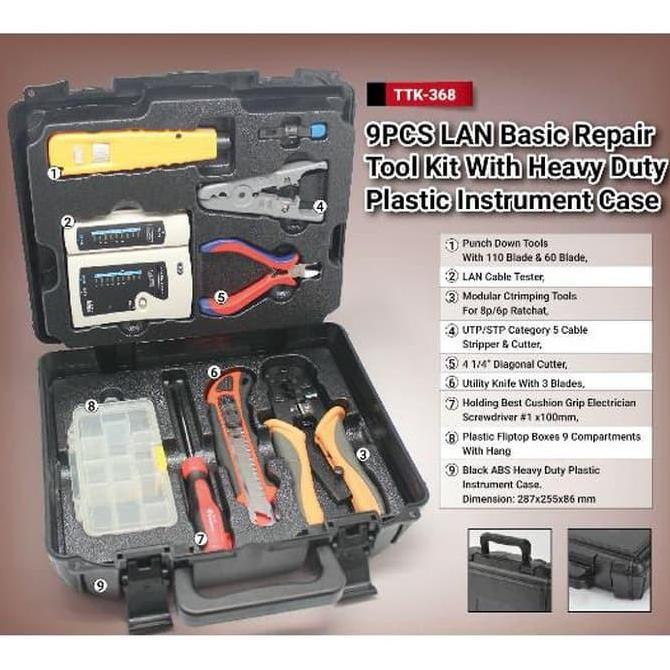 Goldtool Ttk-368 Network Tool Kit Set