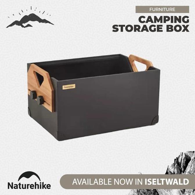 TERBARU - Naturehike Box Penyimpanan Serbaguna NH21SNX07 Solid Wood Storage Box