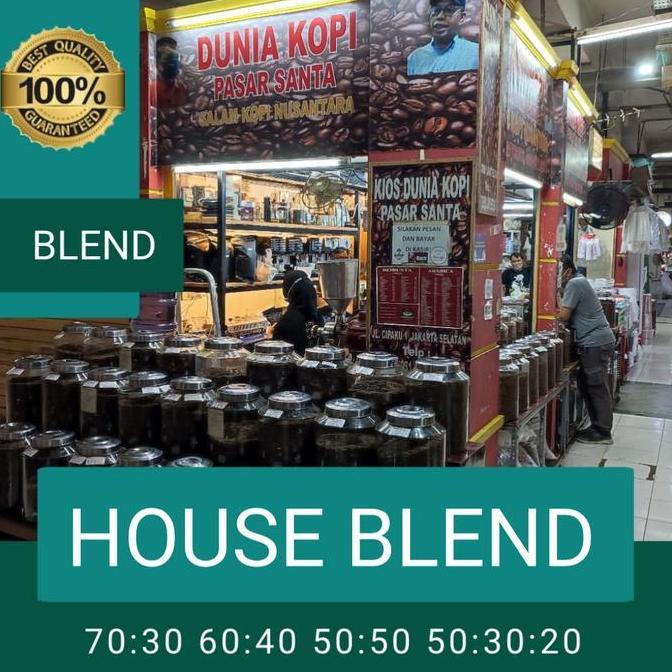 Cukafindan_ - Kopi House Blend Dunia Kopi 500Gr - Biji & Bubuk Espresso Blend