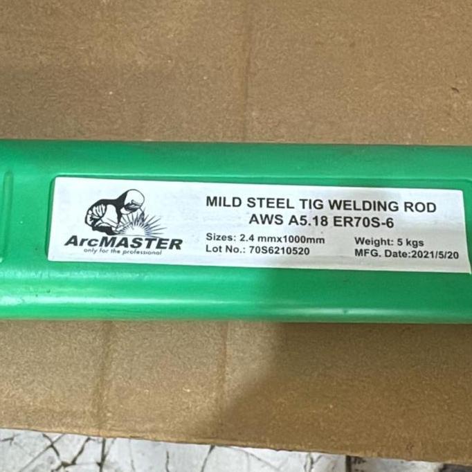 Spesial Tig Rod / Kawat Las Argon Tig Besi Er70S Uk. 2,4Mm