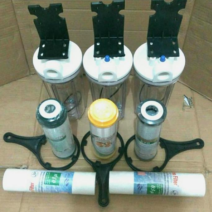 paket housing tabung filter air 10" inch drat 3/4" nanotec